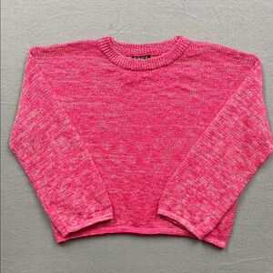 Trendy Pink Knit Sweater for Women